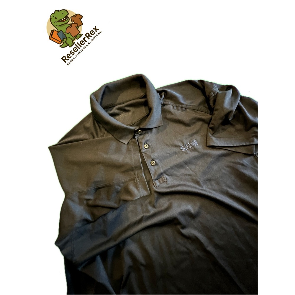 5.11 Tactical Men's Black Short Sleeve Polo‎ Shirt